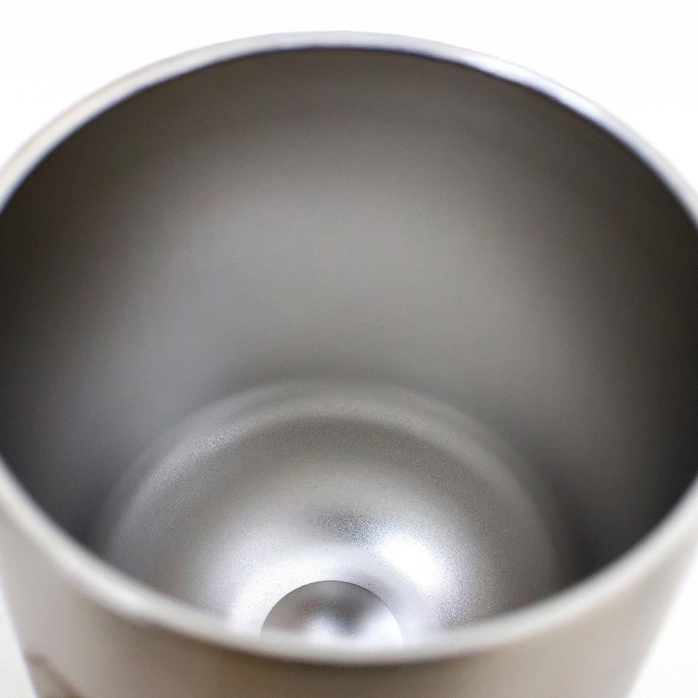 ラウンドステンレスタンブラー ウッドキャップ付き 保温保冷 350ml 【プライマリーロゴ刻印】 詳細画像 ブラック 4