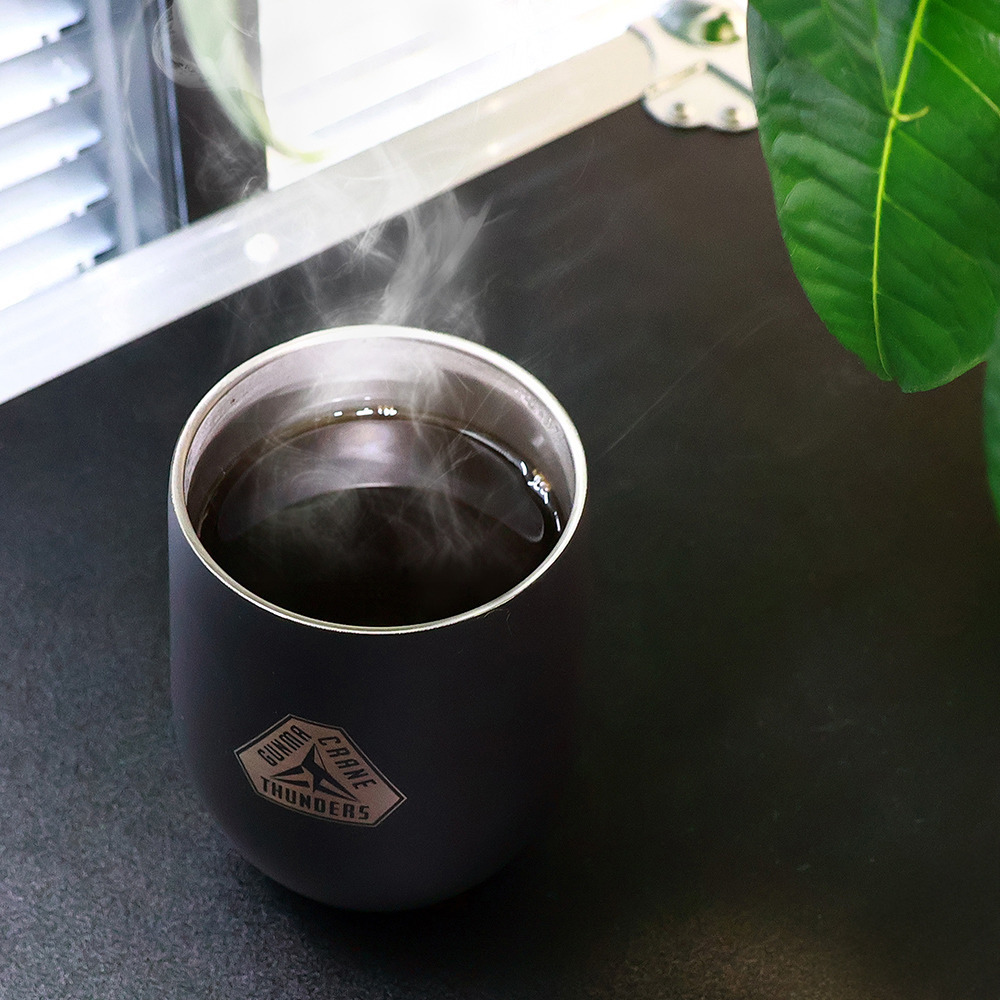 【EC限定】 ラウンドステンレスタンブラー ウッドキャップ付き 保温保冷 350ml 【プライマリーロゴ刻印】 詳細画像 ゴールド 8