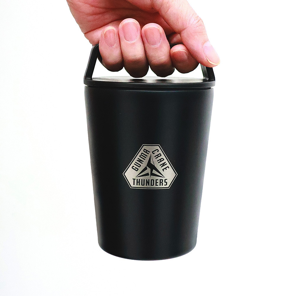 ハンドルステンレスタンブラー 保温保冷 320ml 【プライマリーロゴ刻印】 詳細画像 ブラック 6
