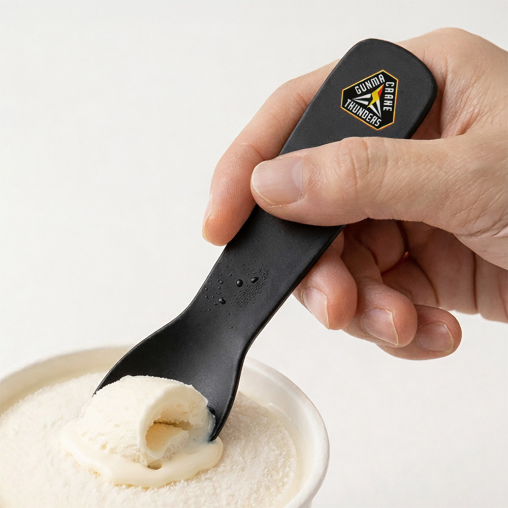 【EC限定】 手の熱で溶かしてすくうアイスクリームスプーン 熱伝導 2025-26 詳細画像 プライマリーロゴ(イエロー) 2