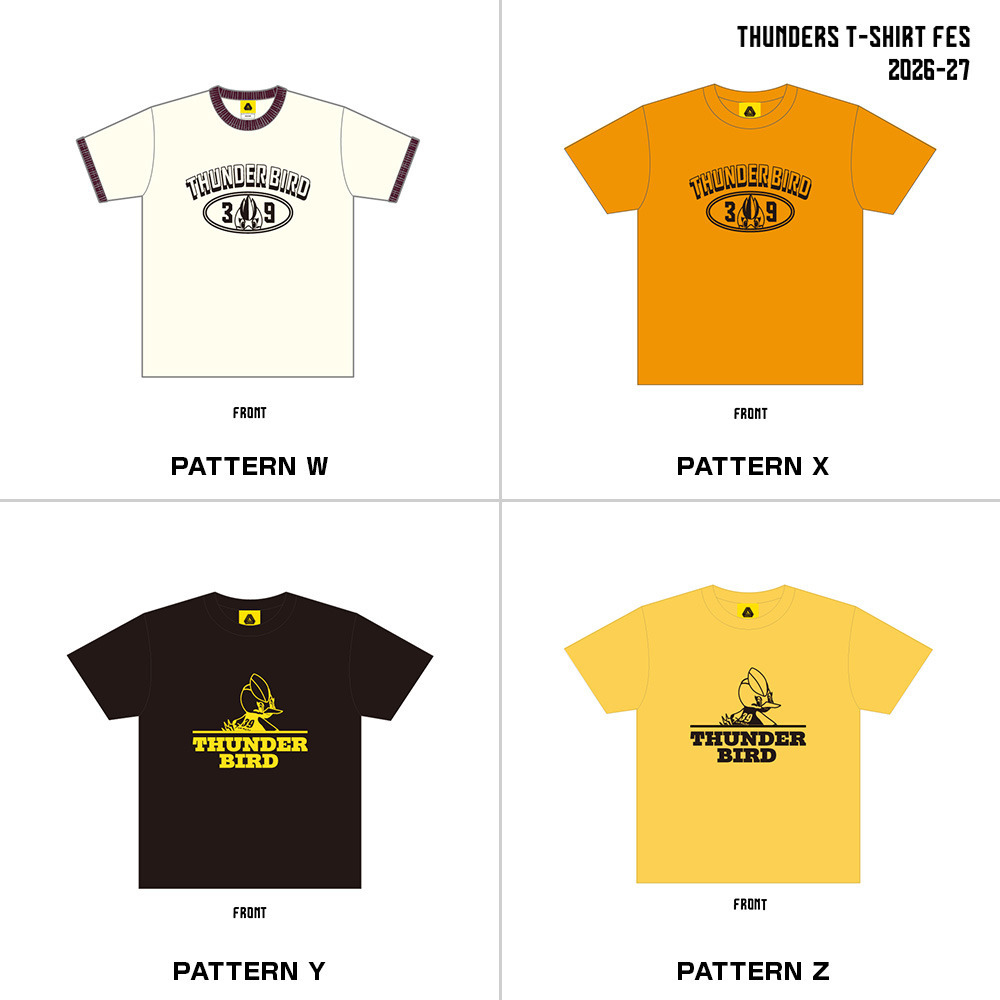サンダーズTシャツ FES 全26種 2026-27 詳細画像 パターンI【ベーシックサークルロゴ_ブラック】 10