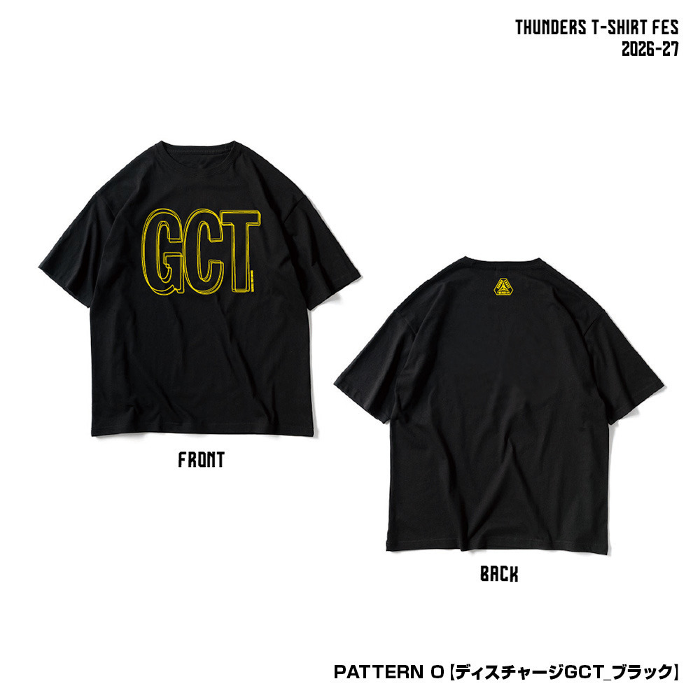 サンダーズTシャツ FES 全26種 2026-27 詳細画像 パターンO【ディスチャージGCT_ブラック】 1