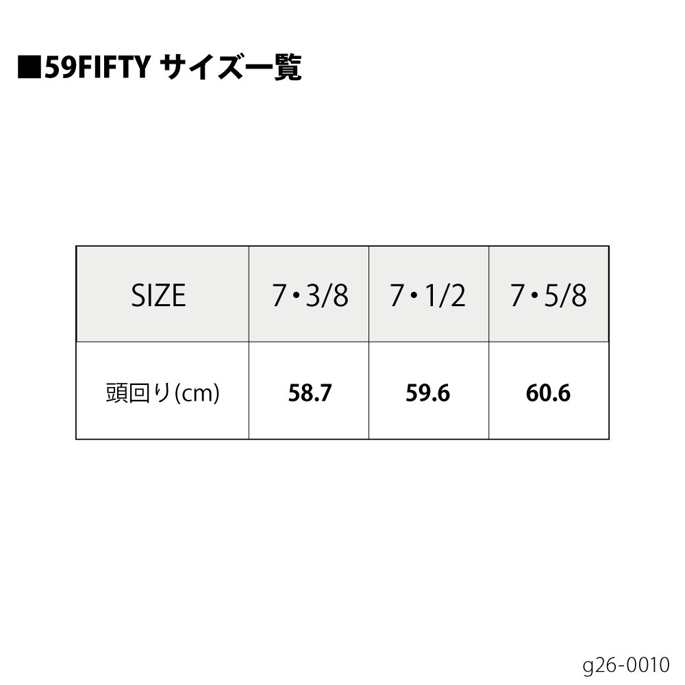 GCT&times;NEW ERA コラボキャップ 2026-27 詳細画像 59FIFTY PRIMARY LOGO/BLK&times;H BLK 3