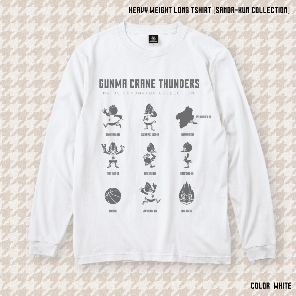 【EC限定】 ロングスリーブTシャツ サンダくんコレクション ヘビー5.6オンス 詳細画像 ホワイト 1