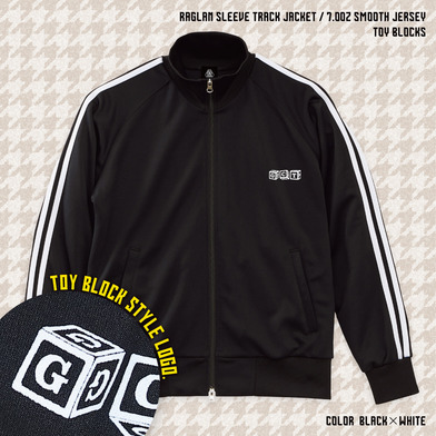 【EC限定】 スムースラグランスリーブ トラックジャケット TOY BLOCK 7.0オンス