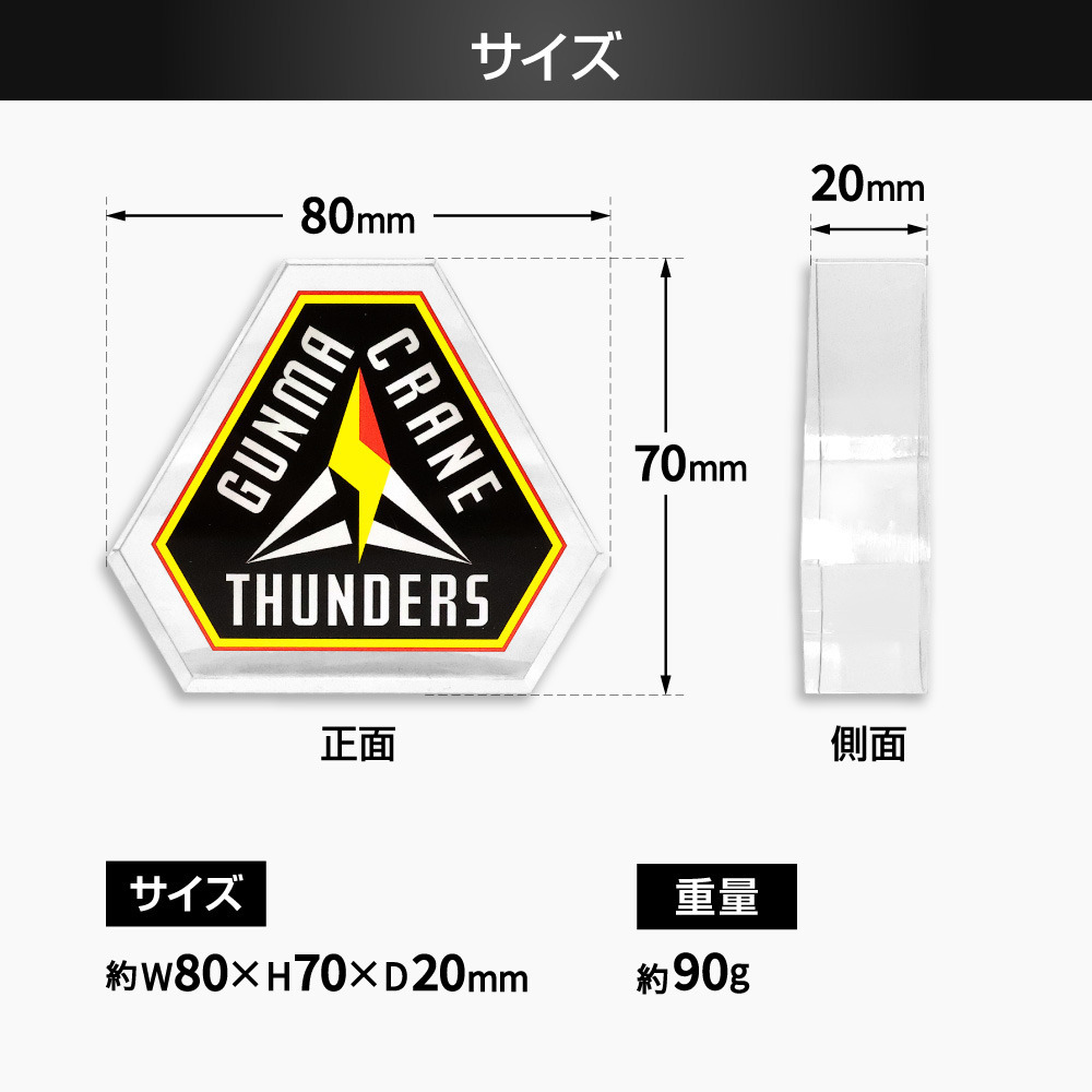 EC限定】 アクリルブロック プライマリーロゴ｜群馬クレインサンダーズ