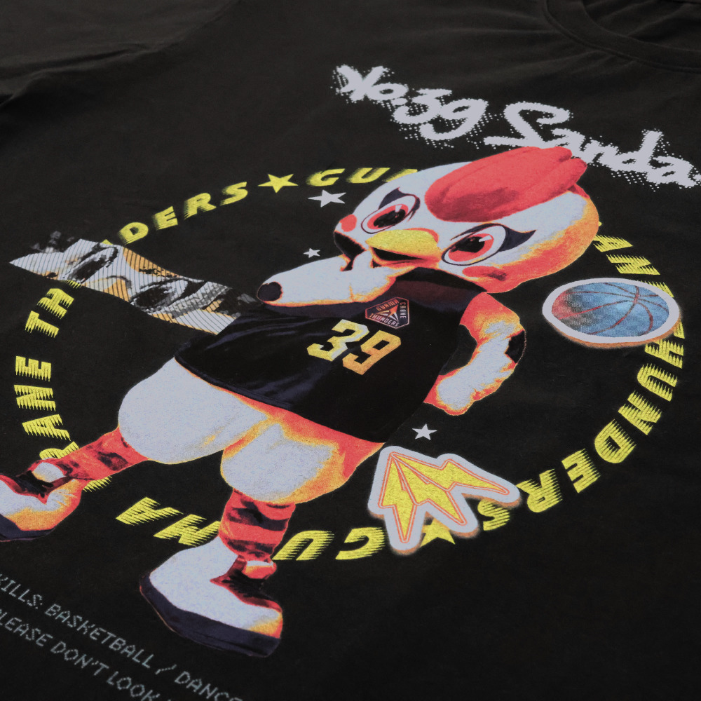 【EC限定】 ストリートサンダくん グラフィックTシャツ オーバーサイズ 【サンダくん】 詳細画像 ブラック 2