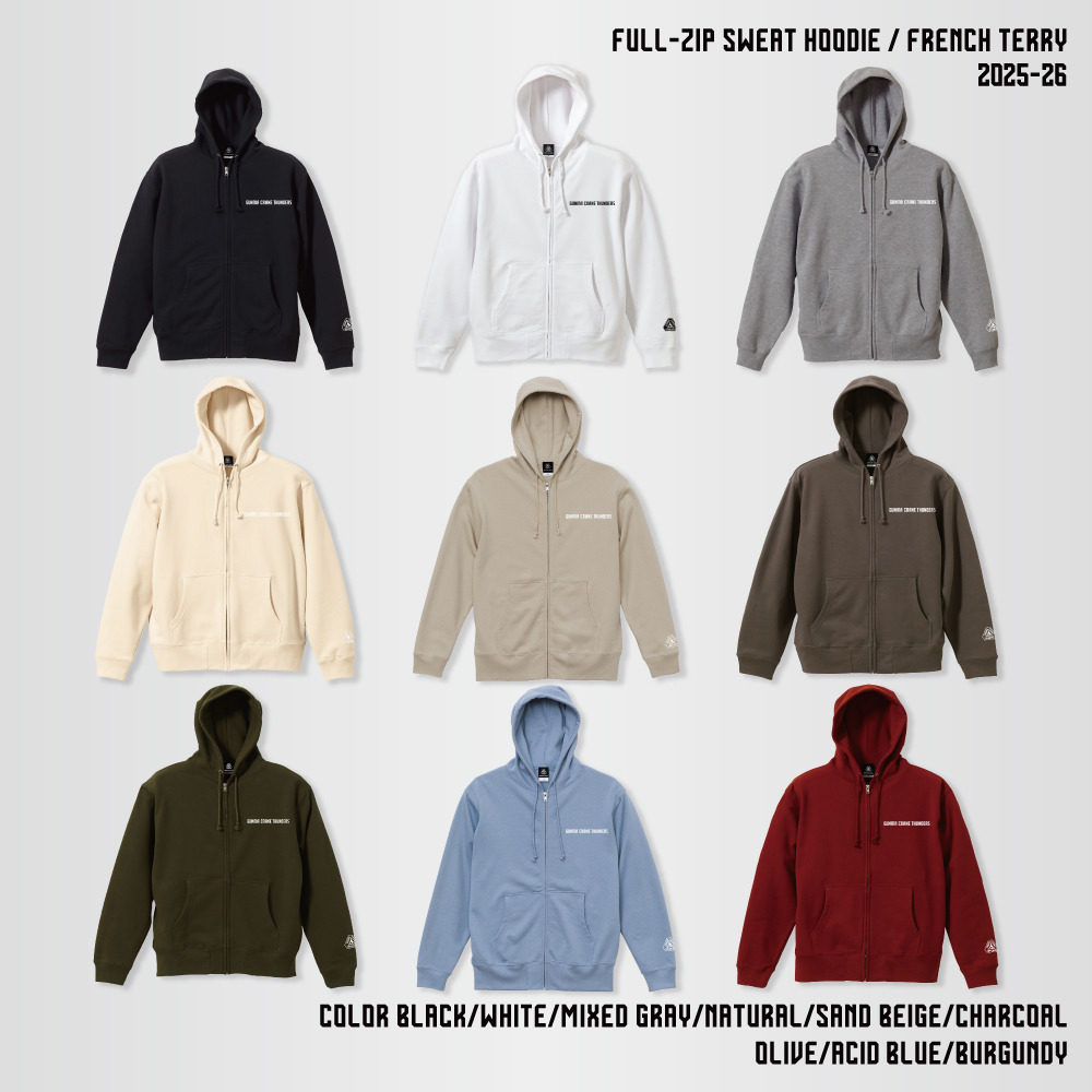 【EC限定】 フルジップスウェットパーカー 10.0オンス 2025-26 【プライマリーロゴ】 詳細画像 バーガンディ 6