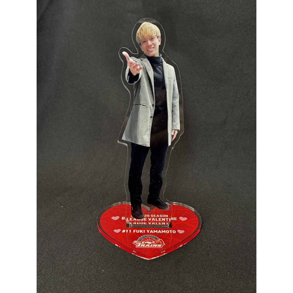 山本楓己選手 アクリルスタンド（B.LEAGUE VALENTINE ver.） 詳細画像 1