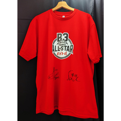 バイトルB3サンクスオールスターメモリアルTシャツ＜亀﨑HC＆#11山本選手サイン入り！＞