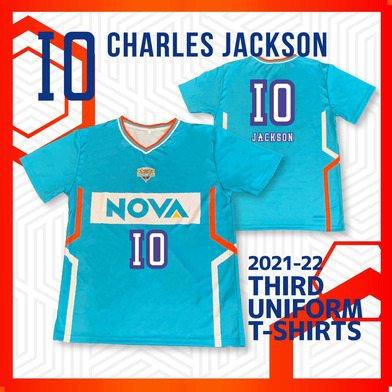 2021-22THIRDユニフォームTシャツ＃10チャールズ・ジャクソン