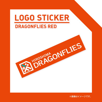【予約販売】LOGOステッカー(DRAGONFLIES RED)