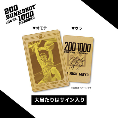 ★大当たりで直筆サイン入り★ニック・メイヨ選手記録達成記念メタルカード【受注】