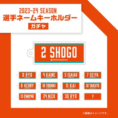 【ｶﾞﾁｬ】2023-24選手ﾈｰﾑｷｰﾎﾙﾀﾞｰ