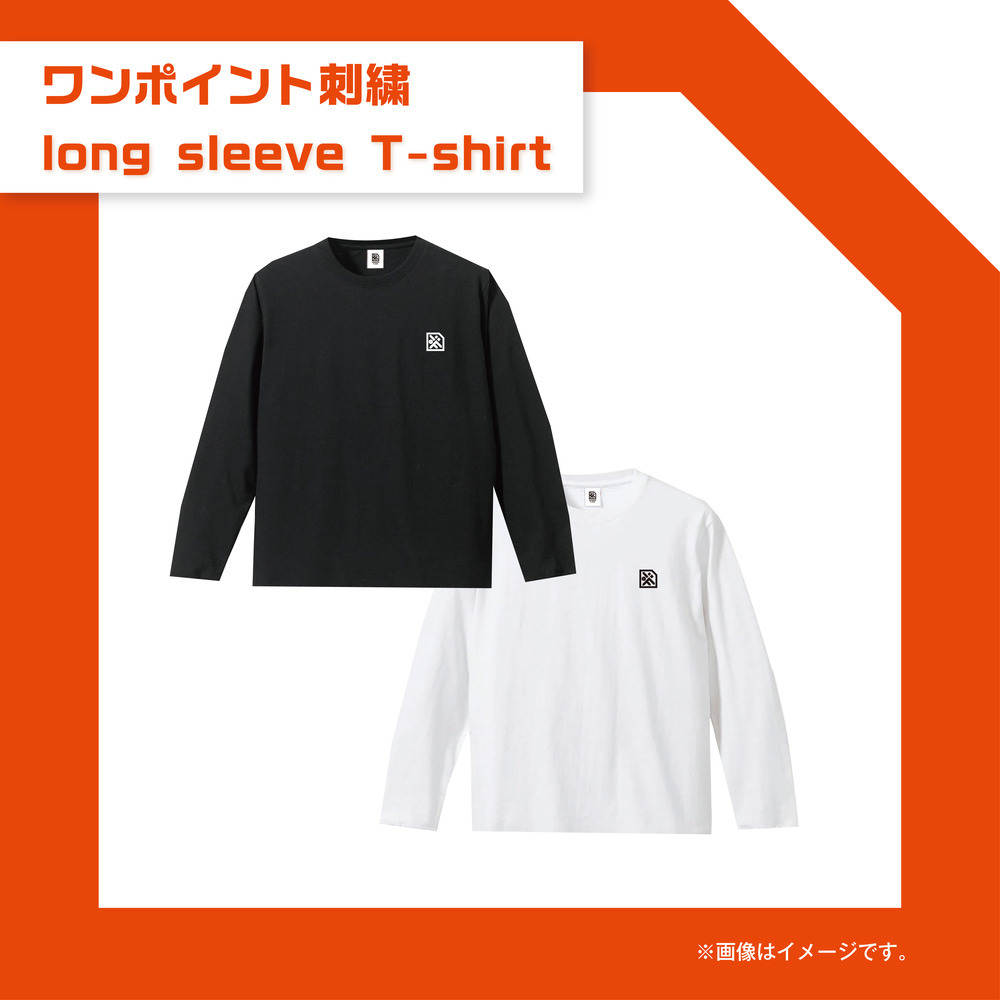 【ワンポイント刺繍】long sleeve T-shirt 詳細画像 white 1