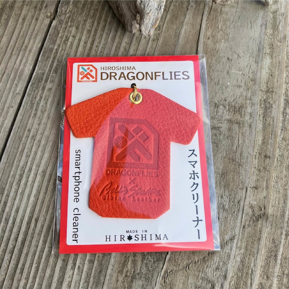 【広島ドラゴンフライズ×ベルズスクエア】コラボ　ジビエ鹿革スマホクリーナー 詳細画像 1カラー 3