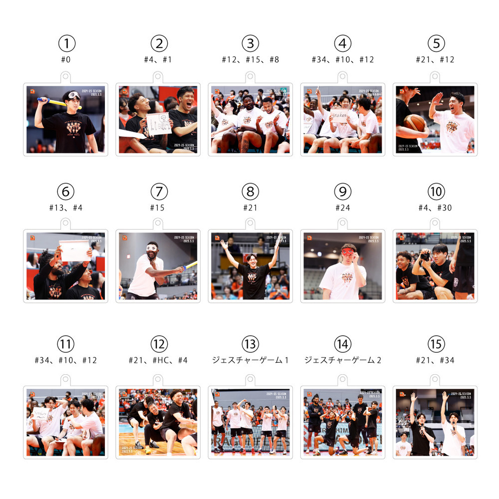 【受注】2024-25 SEASON THANKS 選べる！アクリルキーホルダー 詳細画像 1カラー 2