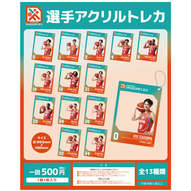 【シークレット】選手アクリルトレーディングカード