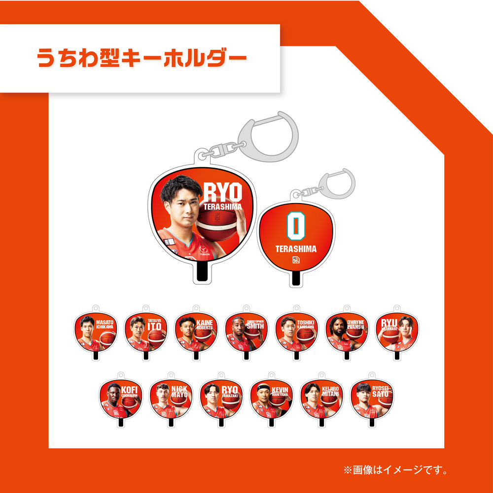 うちわ型キーホルダー 詳細画像 #0 寺嶋良 1