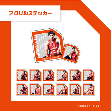 【ガチャ】　アクリルステッカー