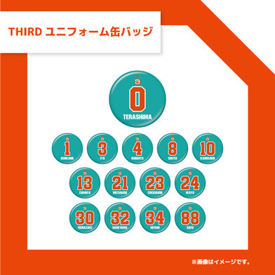 【ガチャ】THIRDユニフォーム缶バッジ
