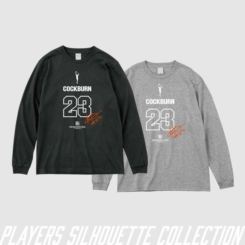 3/7(土)11:30～受注開始【受注】選手シルエットグッズ ロングスリーブTシャツ 詳細画像 スモークブラック 1