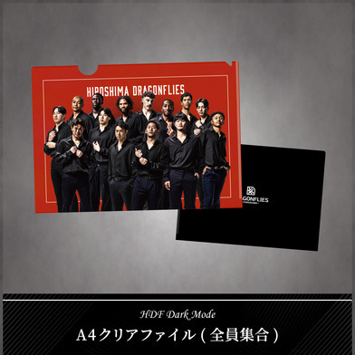 ■HDF Dark Mode■ A4クリアファイル(全員集合)