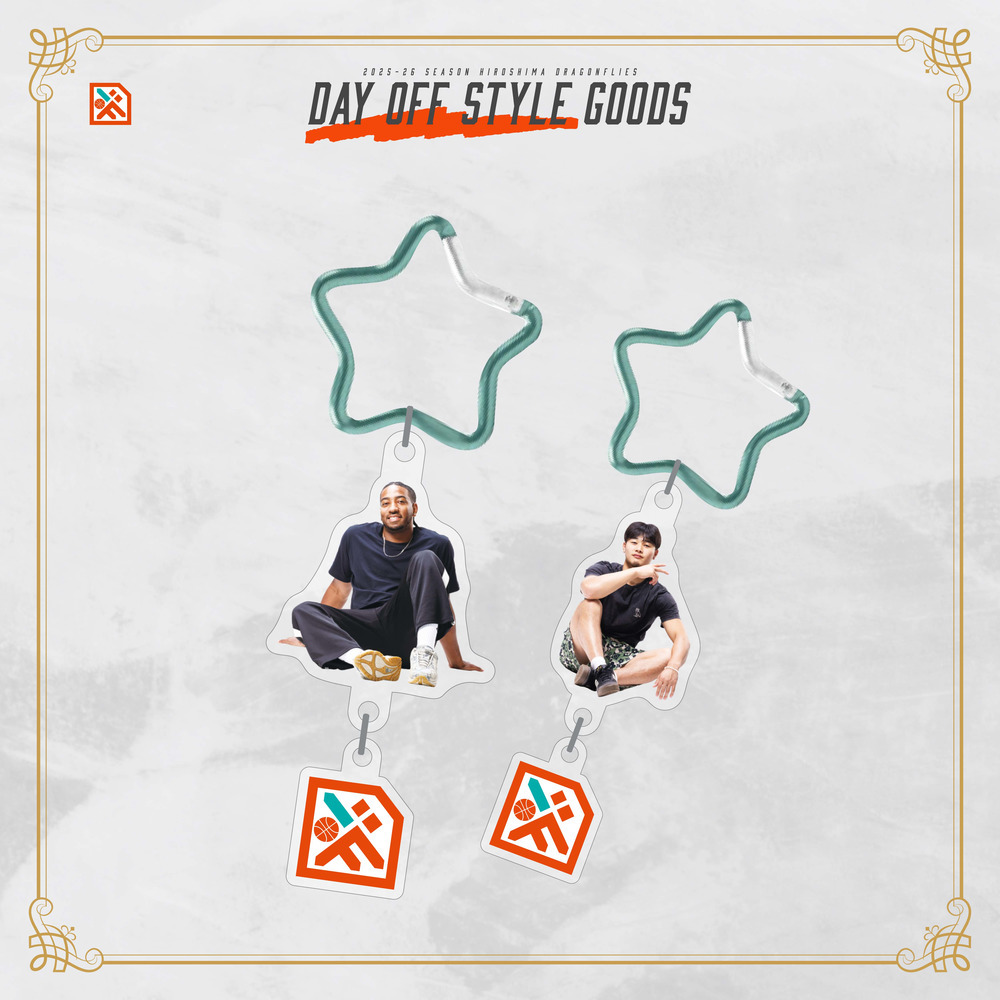 【DAY OFF STYLE】選手私服 　星形カラビナキーホルダー 詳細画像 #0 寺嶋良 1