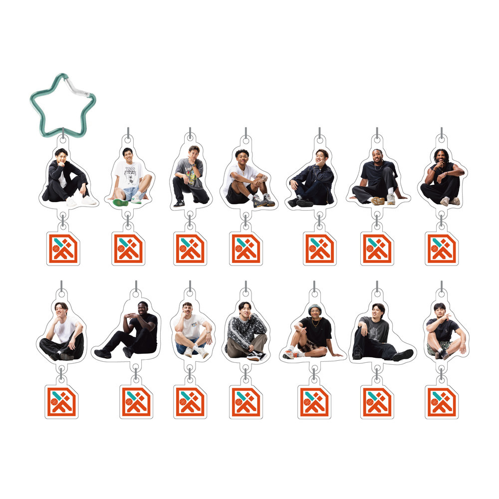 【DAY OFF STYLE】選手私服 　星形カラビナキーホルダー 詳細画像 #0 寺嶋良 2