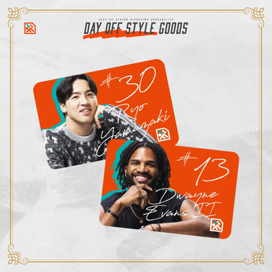 【DAY OFF STYLE】選手私服 横型缶バッジ【ガチャ】