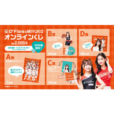 【4/9(木)18:00～販売】★オンラインショップ限定★D*Flare&MIYUKO オンラインくじ
