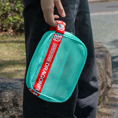 【DRAFLA MESH COLLECTION】メッシュスクエアポーチ