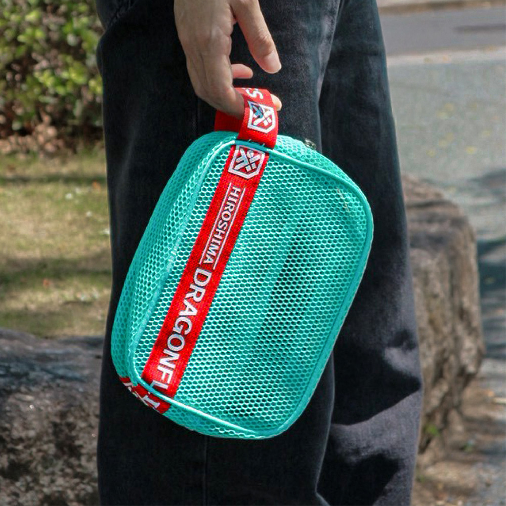 【DRAFLA MESH COLLECTION】メッシュスクエアポーチ