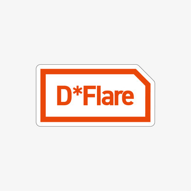 Ⅾ*Flareロゴステッカー