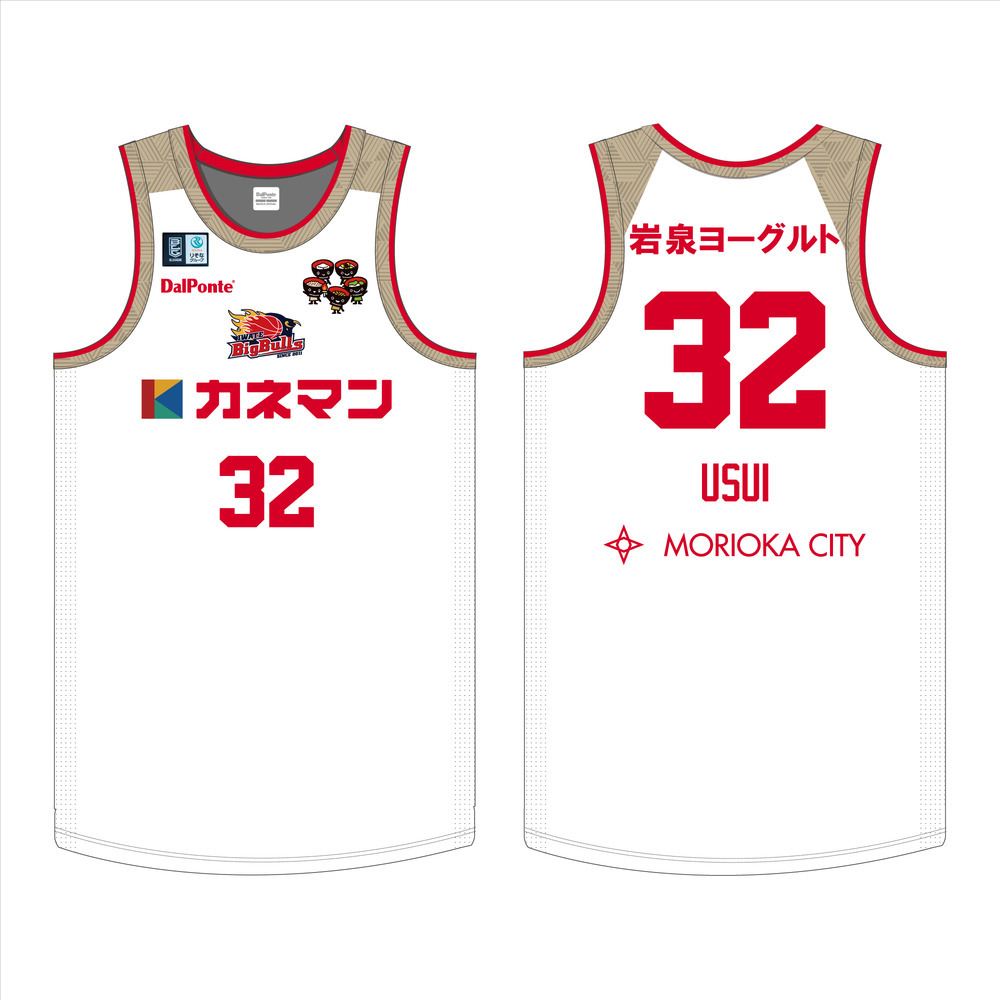 【受注】25-26 オーセンティックユニフォーム2nd WHITE 詳細画像 #32 臼井弘樹 1