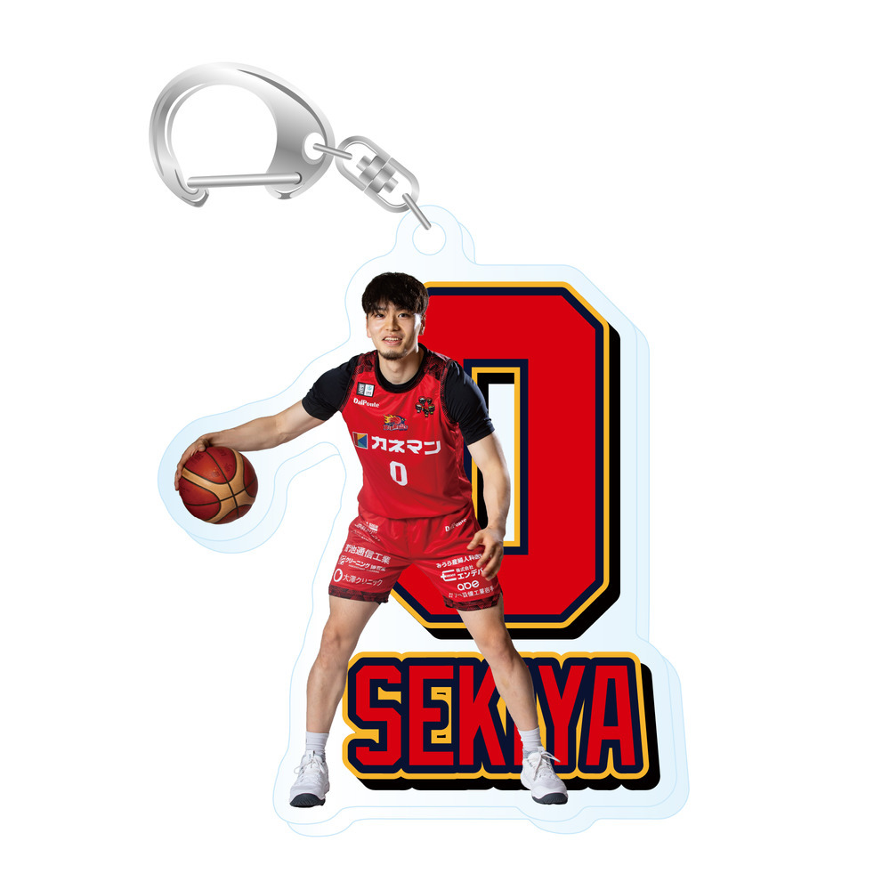 25-26 プレイヤーズネーム&No. アクリルキーホルダー 詳細画像 #0  関屋 心 1