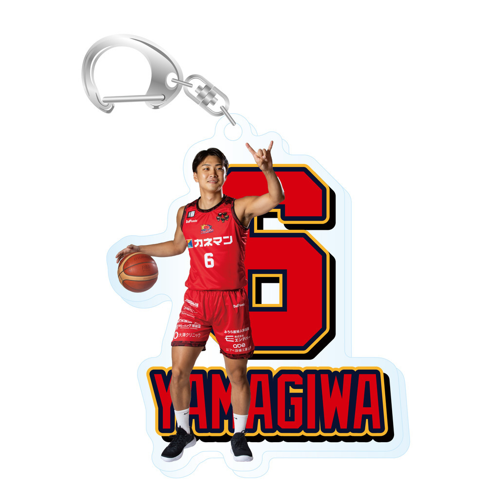 25-26 プレイヤーズネーム&No. アクリルキーホルダー 詳細画像 #6  山際 爽吾 1