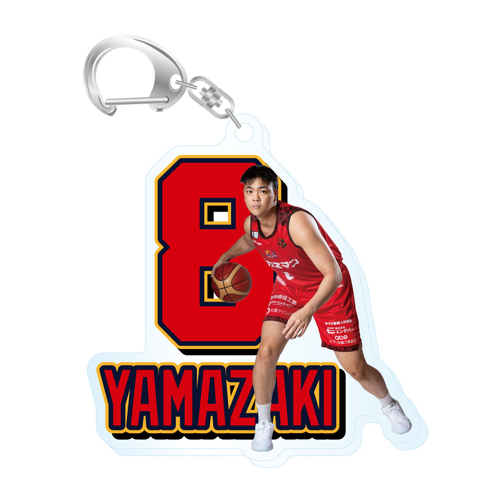 25-26 プレイヤーズネーム&No. アクリルキーホルダー 詳細画像 #8 山崎 凜 1