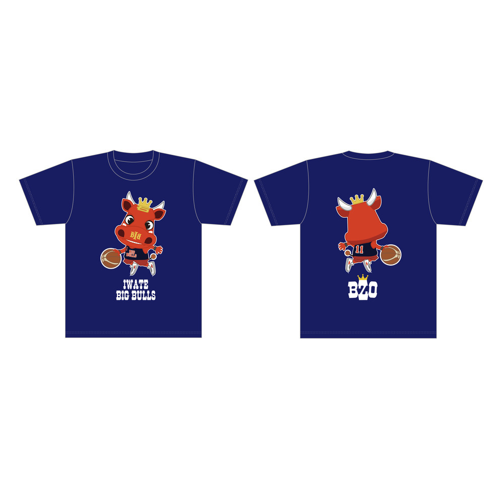 ぶるぞーキッズTシャツ（ドリブル） 詳細画像 ネイビー 1