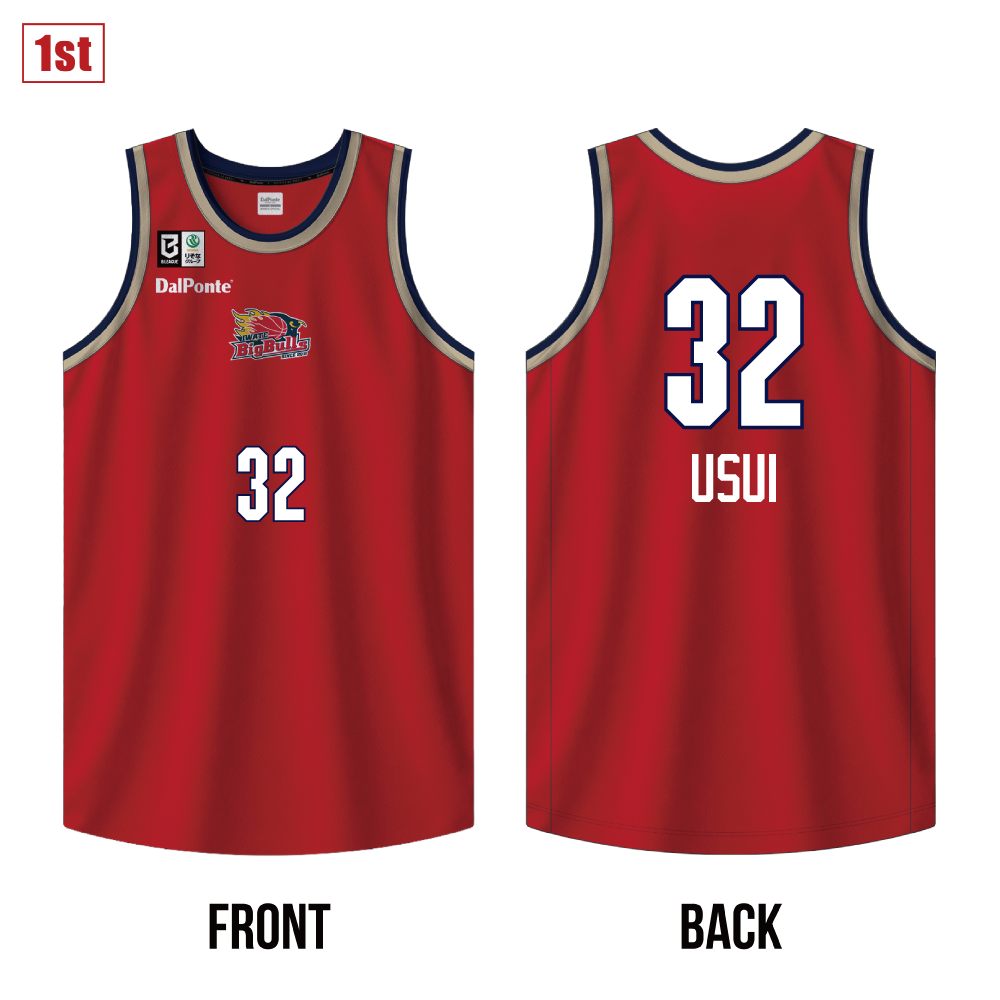 【受注】2026-27 シーズンオーセンティックユニフォーム1st RED 詳細画像 #32 臼井弘樹 1