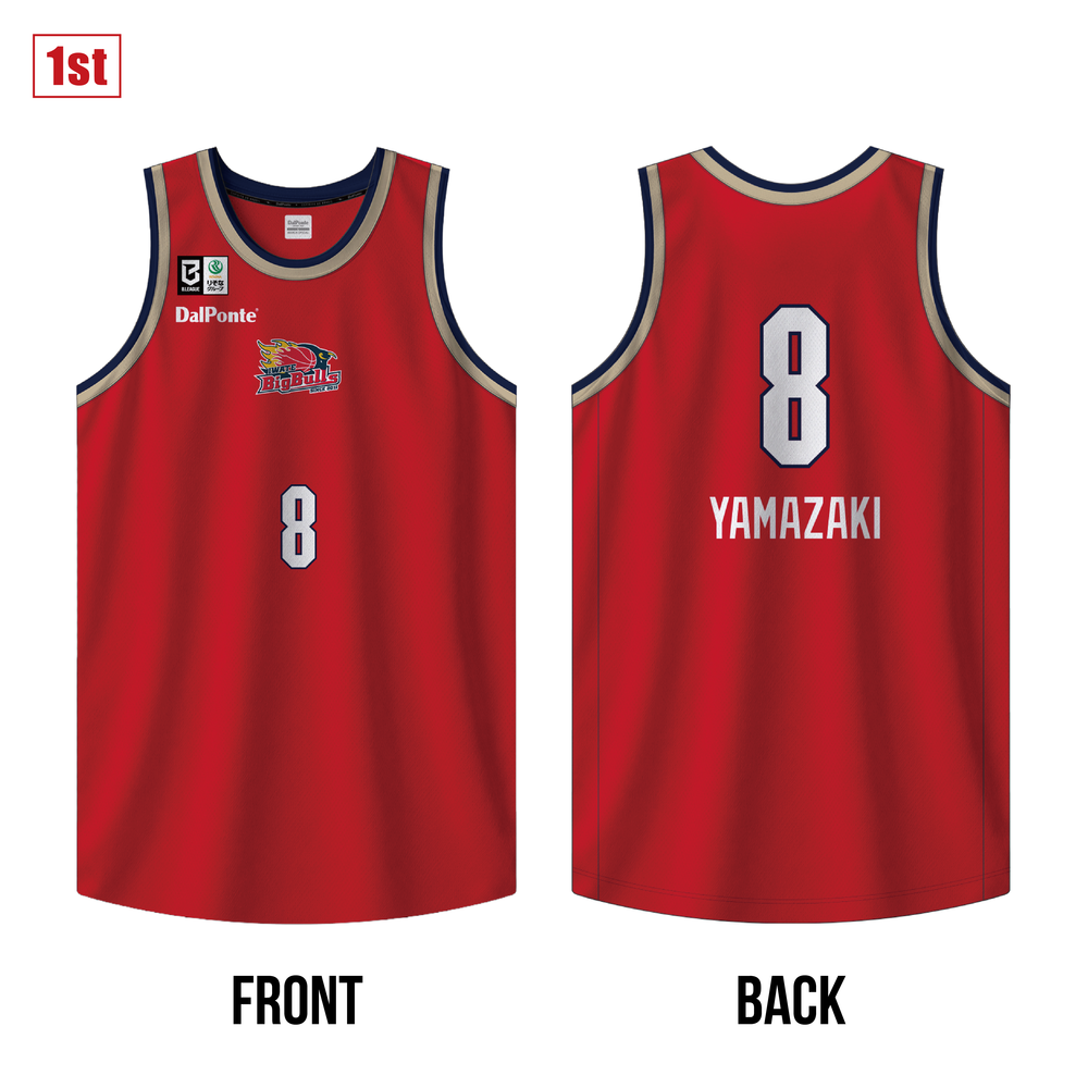 【受注】2026-27 シーズンオーセンティックユニフォーム1st RED 詳細画像 #8 山崎 凜 1
