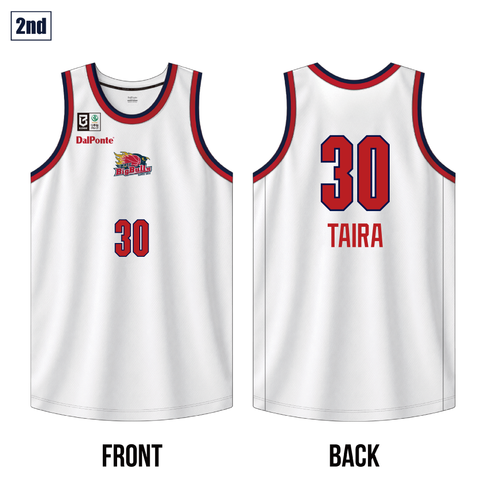 【受注】2026-27 シーズンオーセンティックユニフォーム2nd WHITE 詳細画像 #30 平良 宗龍 1