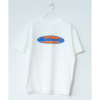 RobotsグラフィックTシャツ02　BLホワイト