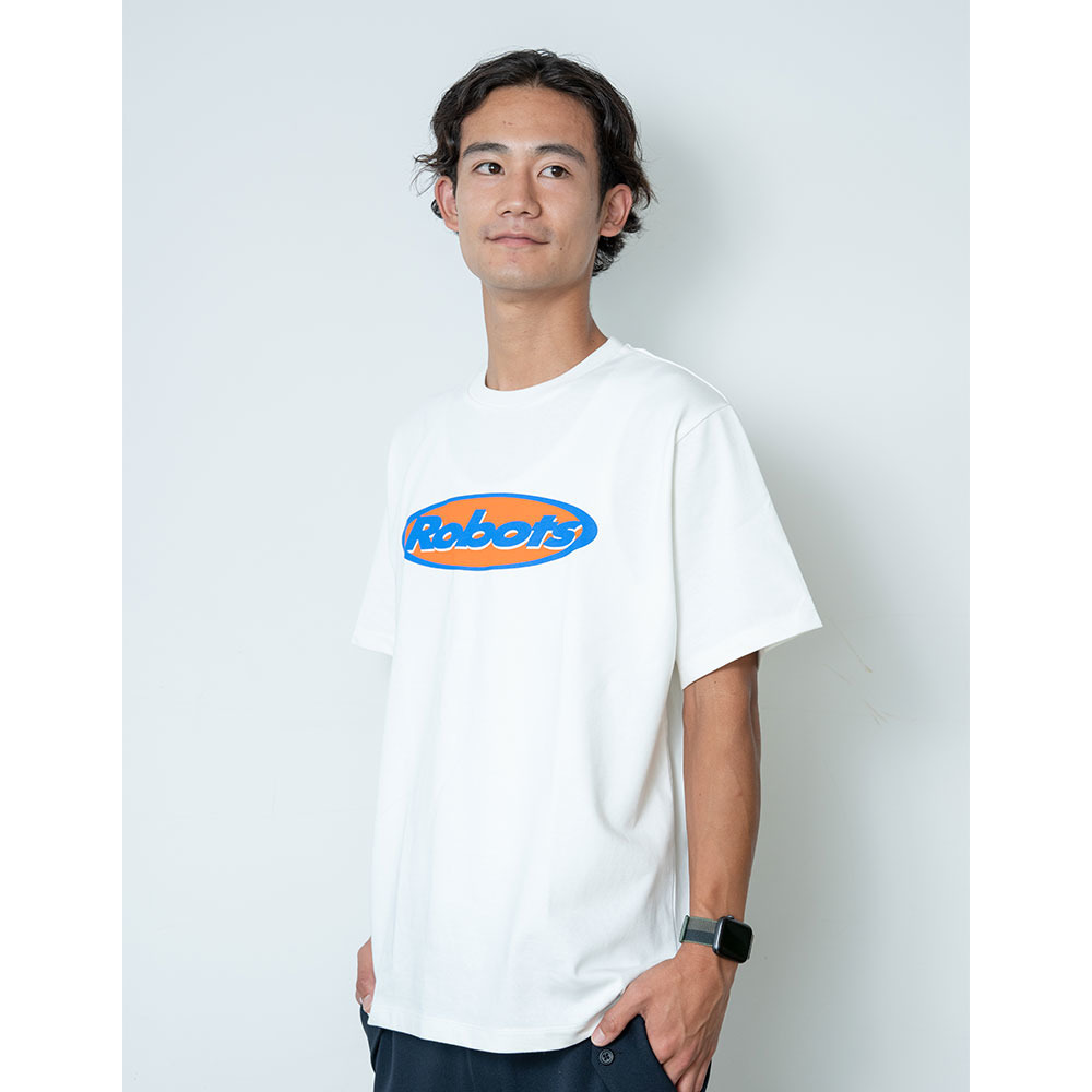 RobotsグラフィックTシャツ02　BLホワイト 詳細画像 3