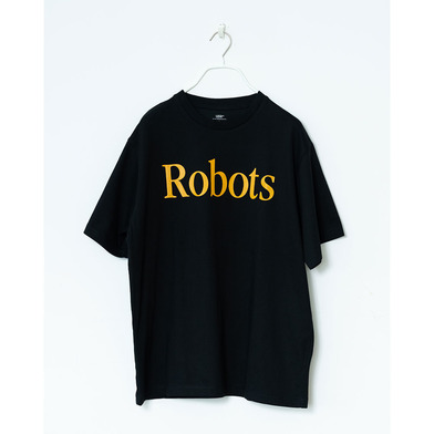 RobotsグラフィックTシャツ05　ORブラック