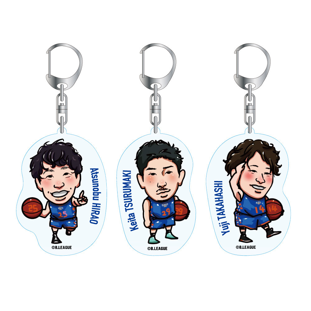 21選手イラストアクリルキーホルダー 茨城ロボッツ B League Bリーグ 公式オンラインショップ