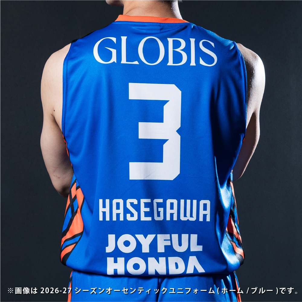 【受注販売】2026-27シーズンオーセンティックユニフォーム（アウェー/ホワイト） 詳細画像 #3 長谷川 暢 5