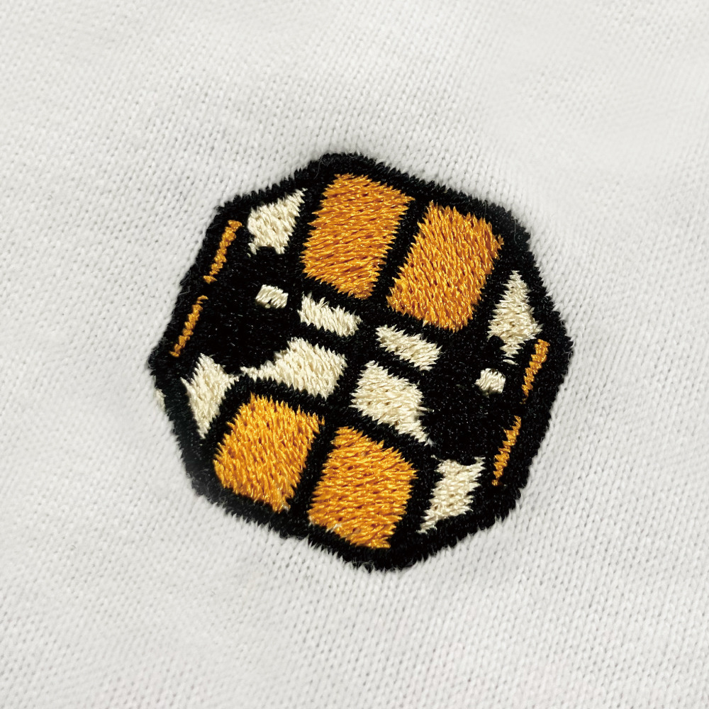ロボスケ刺繍ベーシックTシャツ 詳細画像 ホワイト 2