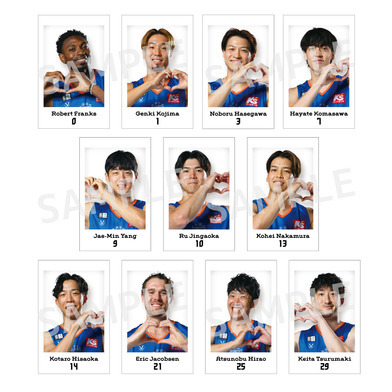 【ブラインド】25-26 選手チェキ風トレカ（ハート）