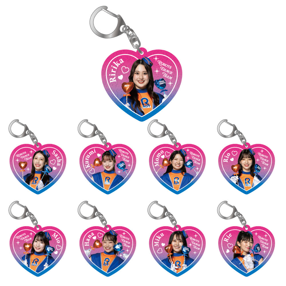 【ガチャ】RDT ラメハートキーホルダー 詳細画像 1